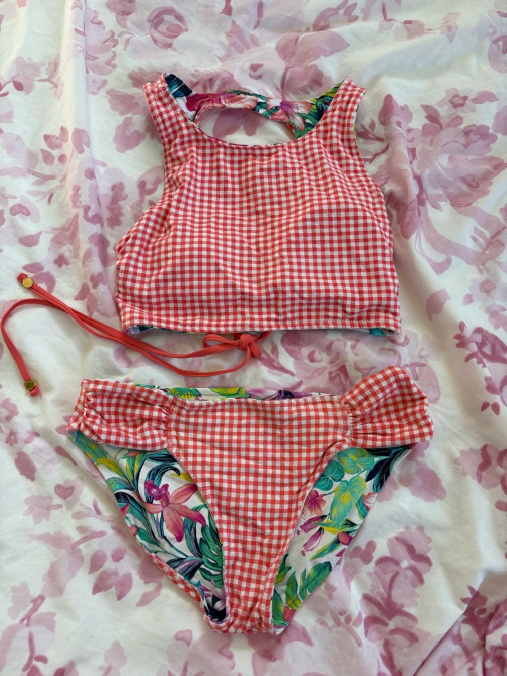 Tommy Bahama reversible patterned high neck bikini - Picture 9 of 9